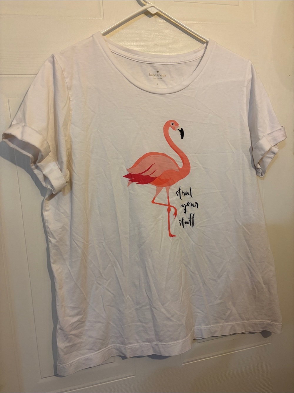 Kate Spade Flamingo T-shirt - Size Large